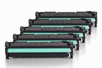 Alternativ zu HP CF540A / 203A Toner Spar-Set (2x Schwarz, Cyan, Magenta, Gelb)