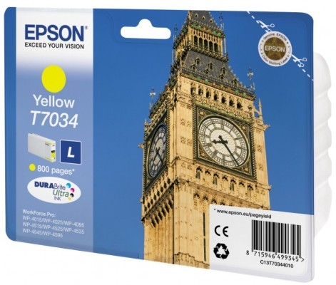 Tintenpatrone Epson T7034 L Yellow