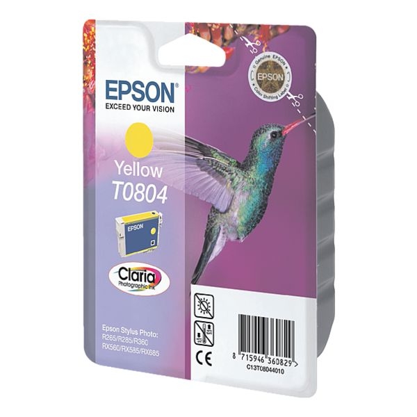 Original Epson Tintenpatrone T0804 yellow