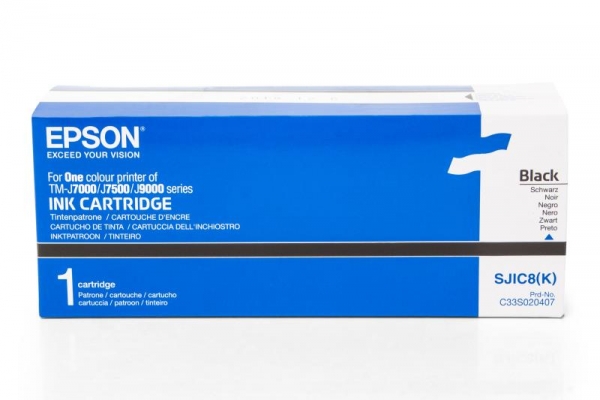 Original Epson C33S020407 / SJIC8 Tinte Black