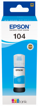 104 EcoTank Cyan Tintenflasche