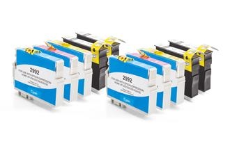 Alternativ zu Epson 29XL Spar-Set (4x Schwarz, 2x Cyan, 2x Magenta, 2x Gelb)