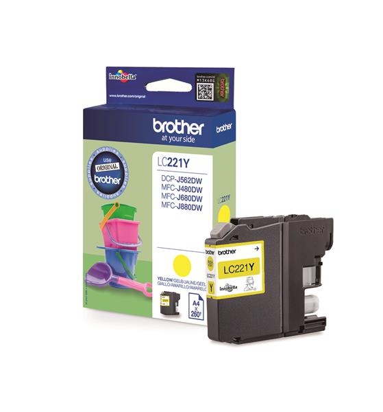 Brother LC-221Y Tinte Yellow