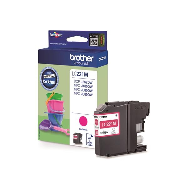 Brother LC-221M Tinte Magenta