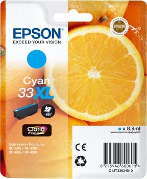 Epson 33XL Tinte Cyan