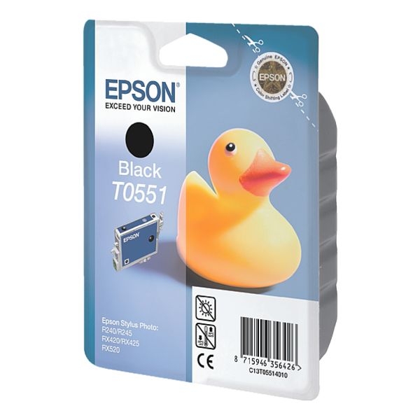 Tintenpatrone Epson T0551 schwarz