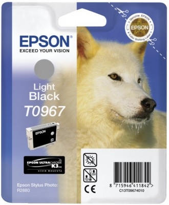 Tintenpatrone Epson T0967 hell-schwarz