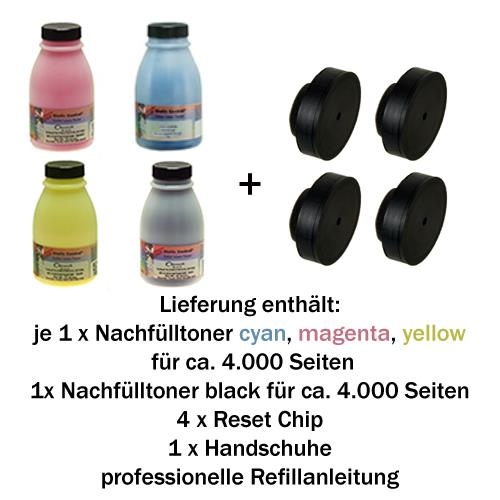 Nachfülltoner Refill-Set für Epson® C1100 CX11B/C/M/Y