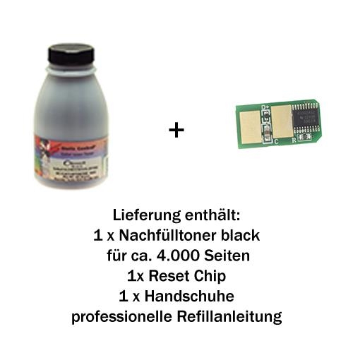 Refill-Set OKI B411 B431 MB461 MB471 MB491 Schwarz 100g