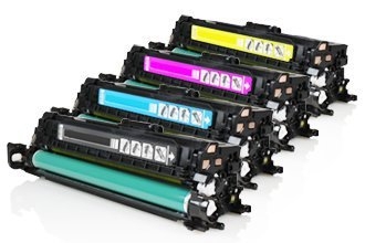 Alternativ zu HP CE250X bis CE253A Toner Spar Set (BK XL , C, M, Y) 4 Stück