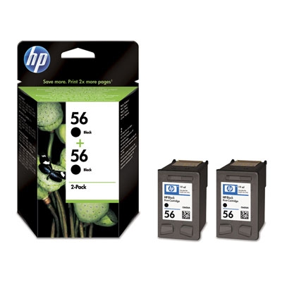 HP 56 2er-Pack Schwarz Original