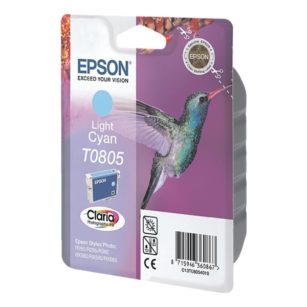 Original Epson Tintenpatrone T0805 foto-cyan