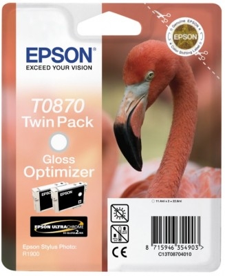 Original Epson Twin-Pack T0870 Gloss Optimizer