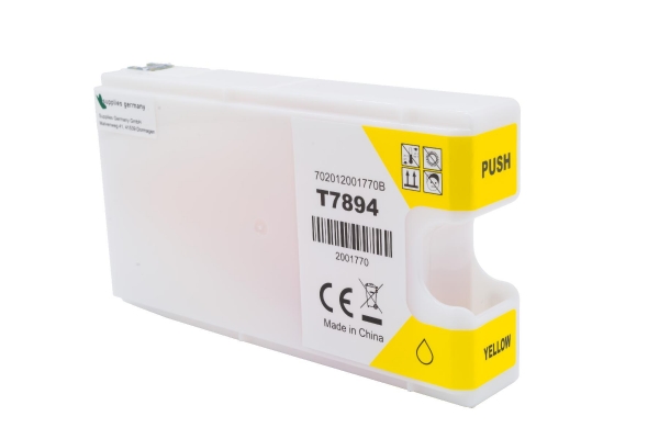 Alternativ zu Epson C13T78944010 / T7894 Tinte Gelb XXL