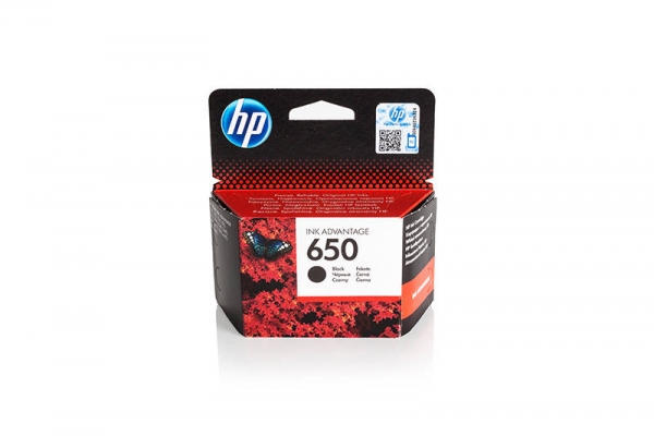 HP 650 Tinte Schwarz