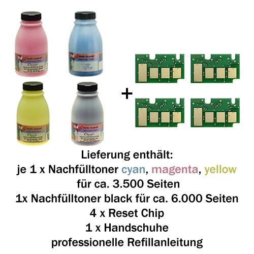 Refill-Set für Samsung CLP680 / CLX6260 B/C/M/Y