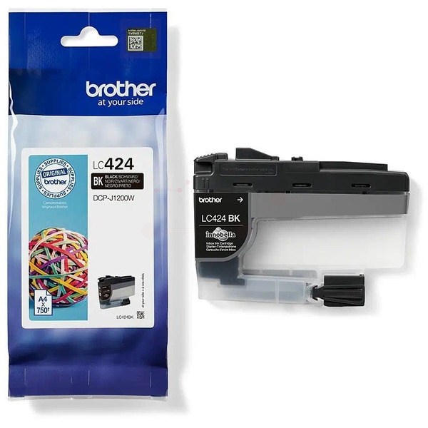 Brother Tinte LC-424BK Schwarz