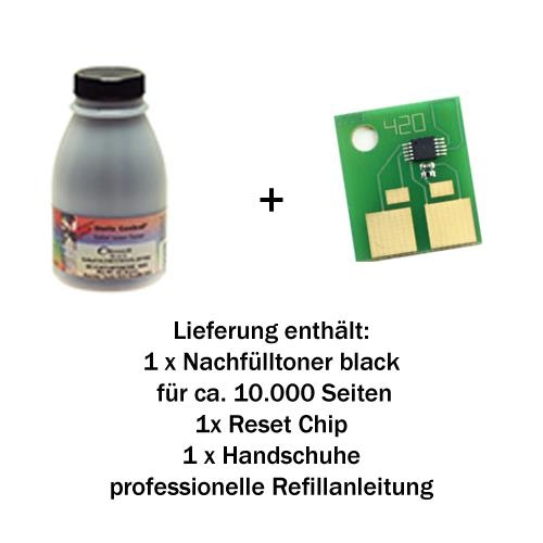 Nachfülltoner Refill Set für Lexmark® T420, Dell® S2500 255g