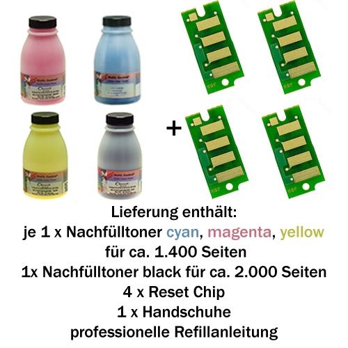 Nachfülltoner Refill Set für Xerox® Phaser® 6000, 6010 schwarz,cyan,magenta,yellow