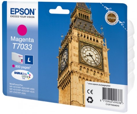 Tintenpatrone Epson T7033 L Magenta