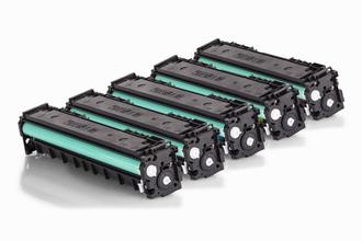 Alternativ zu HP CF540X / 203X Toner Spar-Set (2x Schwarz, Cyan, Magenta, Gelb)