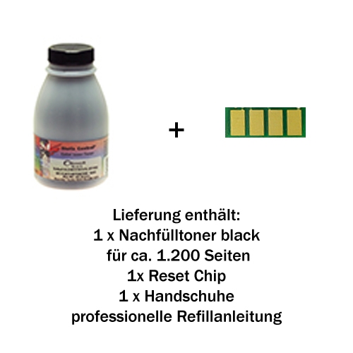 Nachfülltoner Refill Set für Ricoh® SP100 schwarz 1.200 Seiten