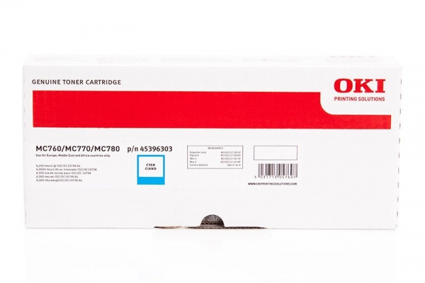 Original OKI 45396303 Toner Cyan