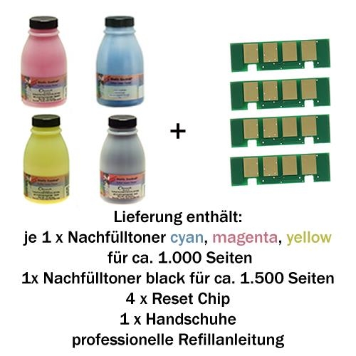 Refill-Set für Dell 1230, 1235 B/C/M/Y