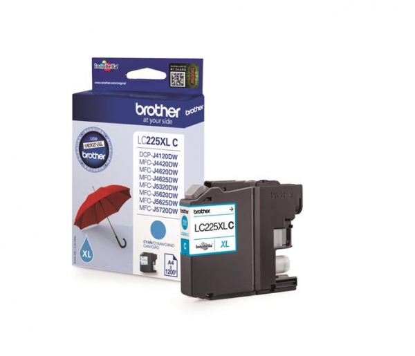 Brother Tinte LC-225XLC Cyan