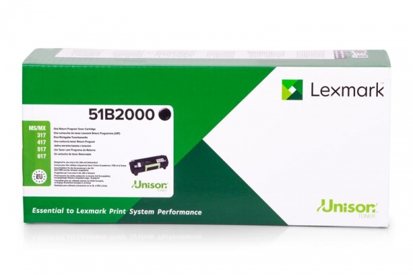 Lexmark 51B2000 Toner Schwarz